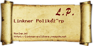 Linkner Polikárp névjegykártya